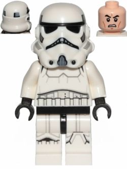 SW0997b Imperial Stormtrooper - Male, Dual Molded Helmet with Light Bluish Gray Panels on Back