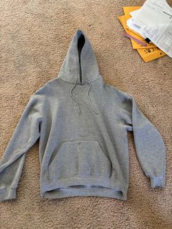 Gray Pullover Hoodie Sweatshirt
