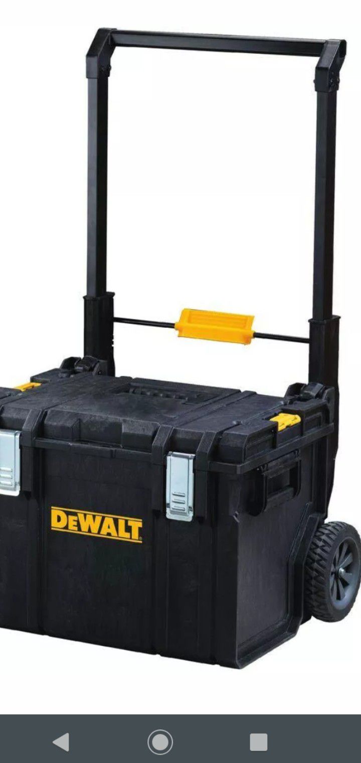 New$80 DEWALT Mobile Tool Storage Box ToughSystem DS450 22 In. 17 Gal. Portable Wheels