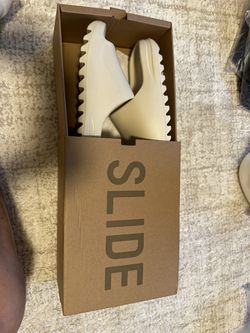 Bone Yeezy Slides