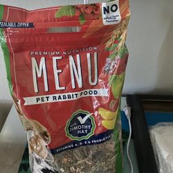 Rabbit Food (Menu Premium Nutrition – With Timothy Hay)