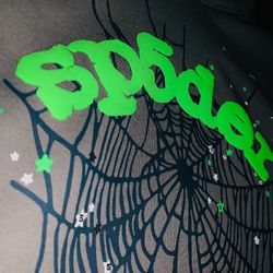 SP5DER HOODIE SLATE GREY V1 SIZE M