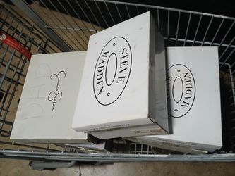 7 BOXES Of WOMENS SHOES MADDEN MIXED BRANDS SIZE 7.5