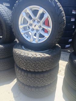 Chevy Silverado 6lug rims Tires (4)