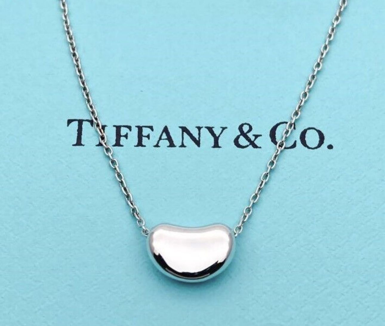 Tiffany Elsa Perreti Bean Design Pendant Necklace