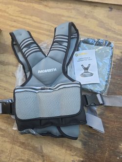 Gray Black Adjustable Weighted Vest 11 to 20 LBS Reflective Zipper Storage Pouch - Sports Parts