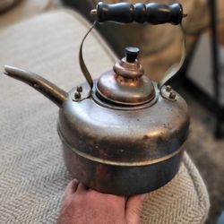 Antique Simplex whistling tea kettle