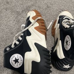 Converse Run Star Motion CX High-Top Platform (Black/White/Gum) – Size 7.5