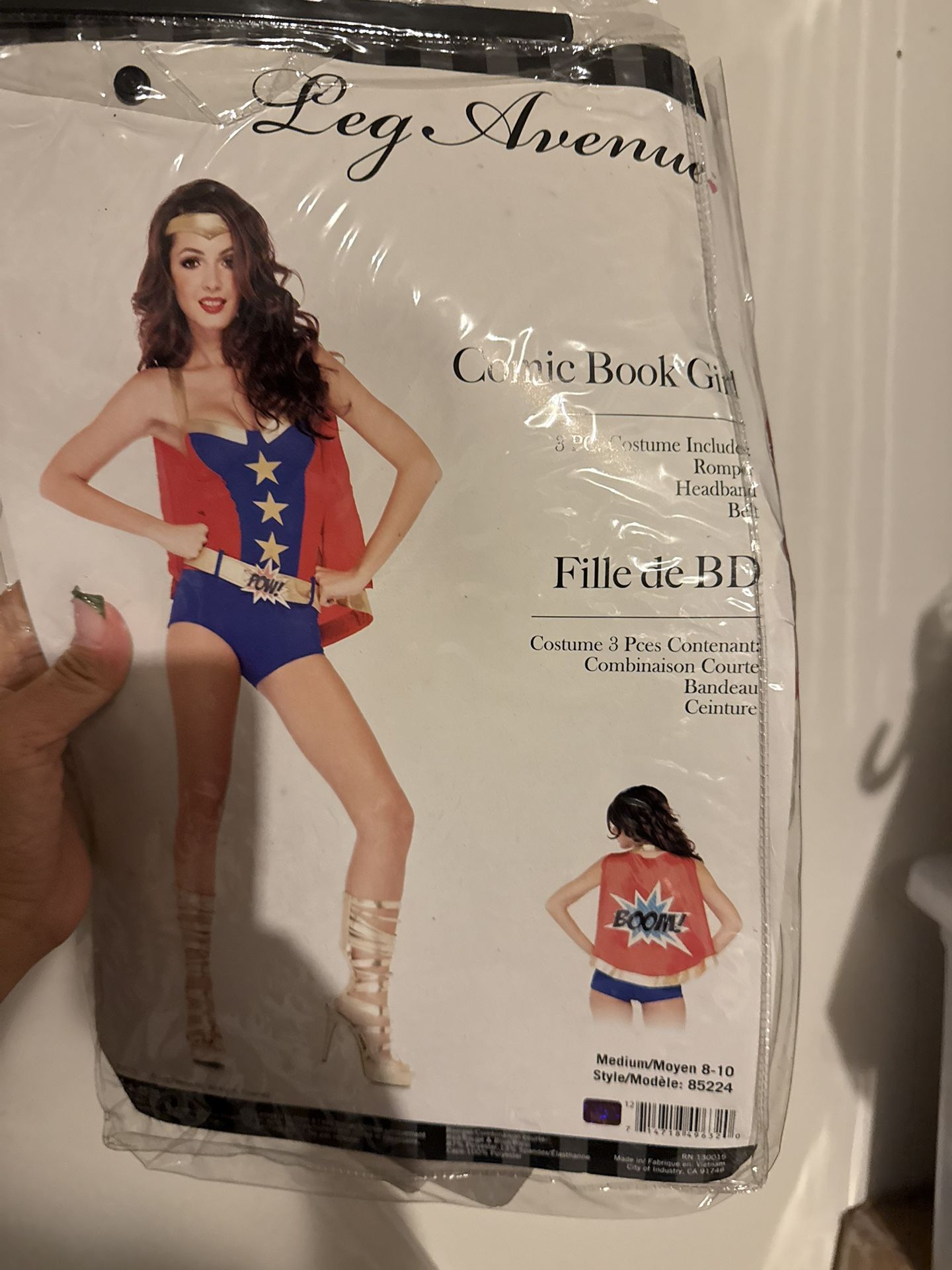 Comic book girl costume 