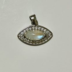 S925 Moon Stone Charm