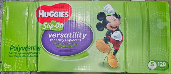Huggies Little Movers Slip Ons Training Pants Size 5, 128 Count
