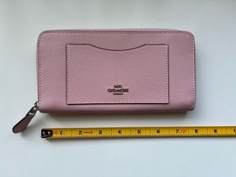 Coach pink leather wallet