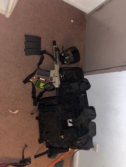 Air soft set up(NOT A REAL GUN)