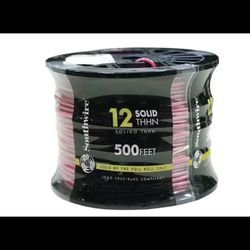 Southwire 500 ft. 12 Red Solid CU THHN Wire 11589958
