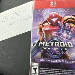 Metroid Prime 4 Beyond Switch 2 BRAND NEW! 