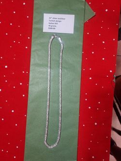 22" Silver Necklace (925) Italian