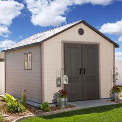 Lifetime 11' x 13.5' Resin Outdoor Storage Shed NEW