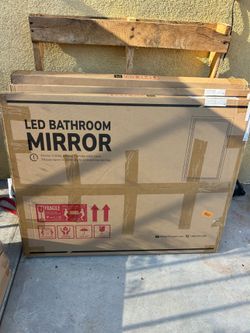 TokeShimi 30"x 36" Bathroom Mirror Backlit with Gold Frame, Dimmable Backlight LED Lighted Vanity Mirror with Shatter-Proof, Memory, 3 Colors, Anti-Fo