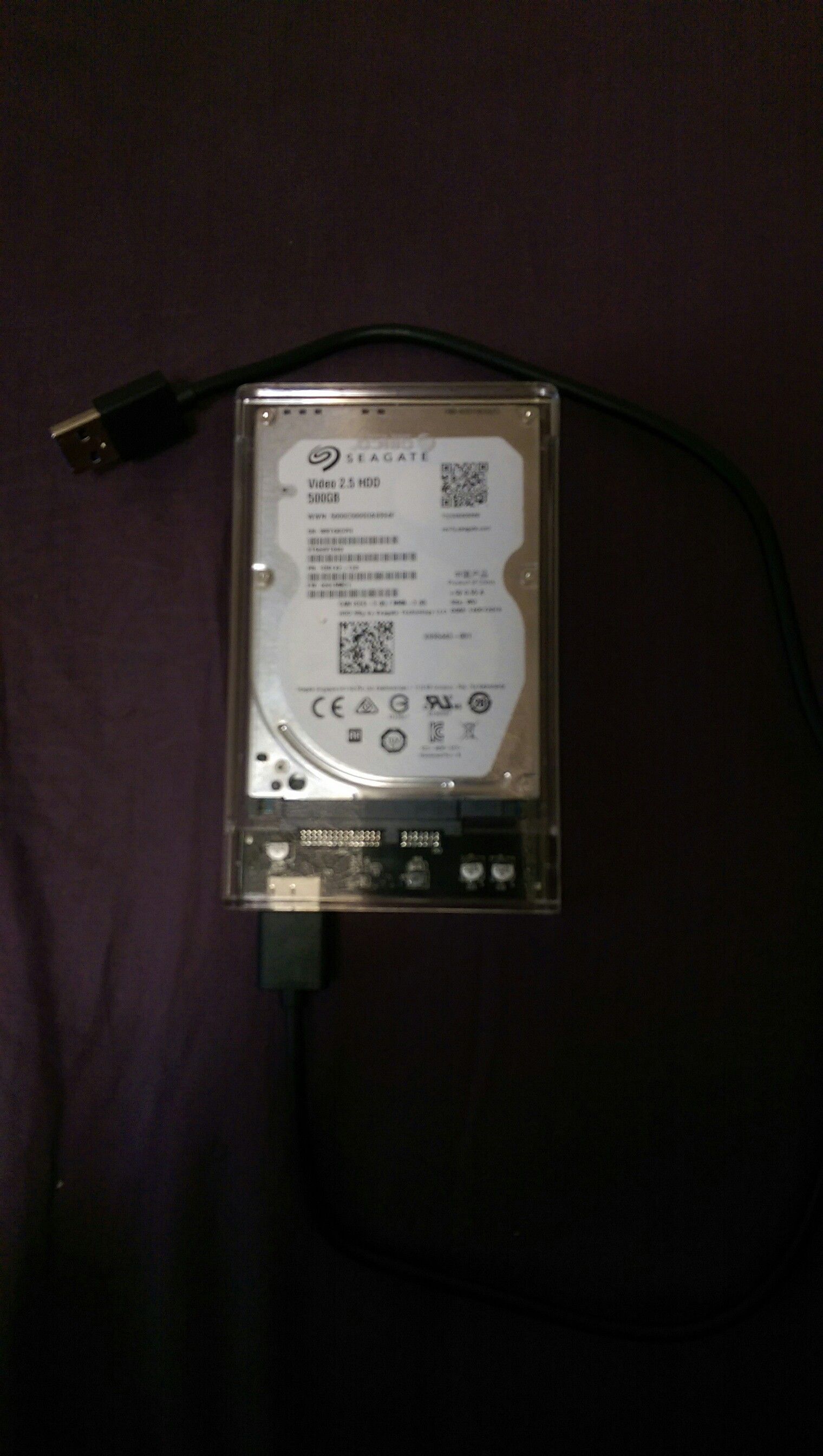 500GB 2.5" HDD W/ 3.0 case