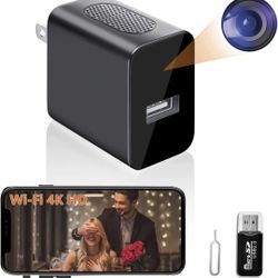 Hidden Camera Charger - WiFi Spy Camera - Full HD 1080P - 140 Degree Wide Angle - Small Nanny Cam - USB Charger Cameras