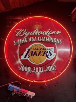 Lakers Budweiser Neon Light Sign