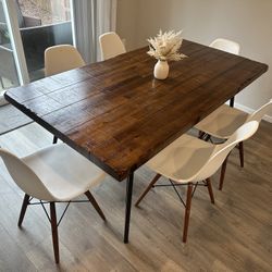 68” Large Table 6 Chairs 