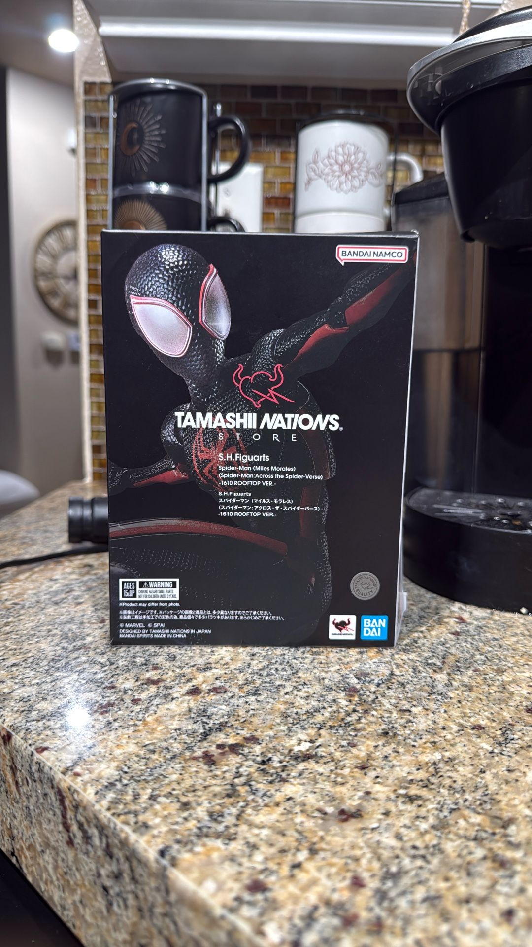 Shfiguarts Tamashii Nations Spider-Man Miles Morales Rooftop Ver