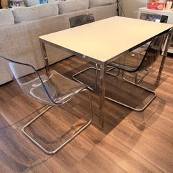 IKEA Dining Set - TORSBY Table & 4 TOBIAS Chairs