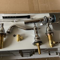 new! $15 Faucets!  8” Widespread Chrome Bathroom Vanity Faucet 