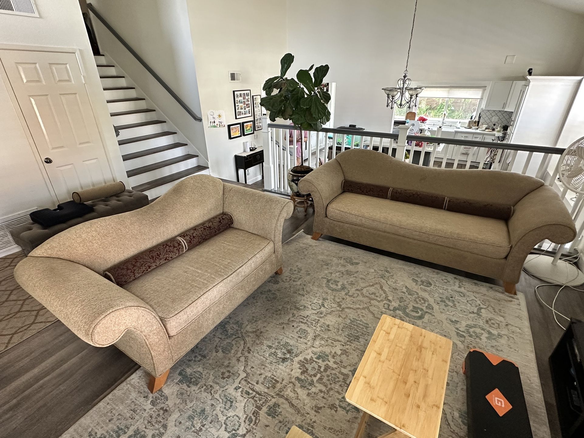 Contemporary Sofa And Love Seat