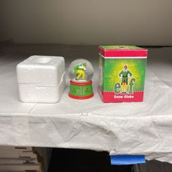 Small Mini Elf Snow Globe New.