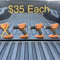 NEW RIDGID 18V Cordless 1/2 in. Drill/Driver (TOOL ONLY) **$35 Each**