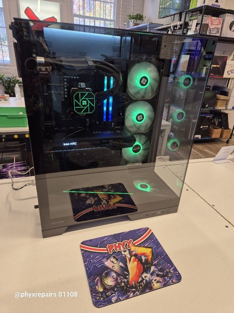 Okinos Aqua 9 Gaming PC: 3.6 Ryzen 7 3700x, Gigabyte B550 Aorus Elite AX V2, Intel Arc A750 LE, 32GB RAM, Wi-Fi 6 + BT 5 $860