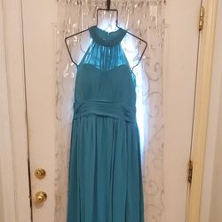 Blue Halter Dress