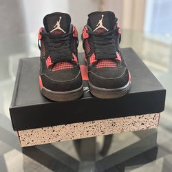 Jordan retro 4s thunder(red and black)