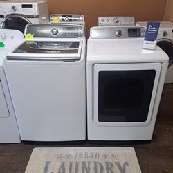 Samsung Heavy Duty Super Capacity Washer And Electric Dryer Set Nice And Clean Financing Available 