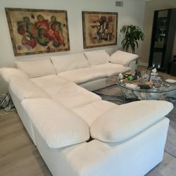 White Cloud Restoration Hardware Couch 