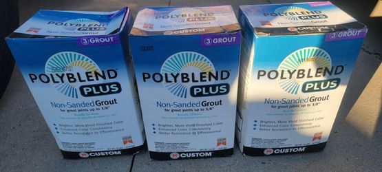 Custom Polyblend Plus Non-Sanded Grout (10 lbs each)