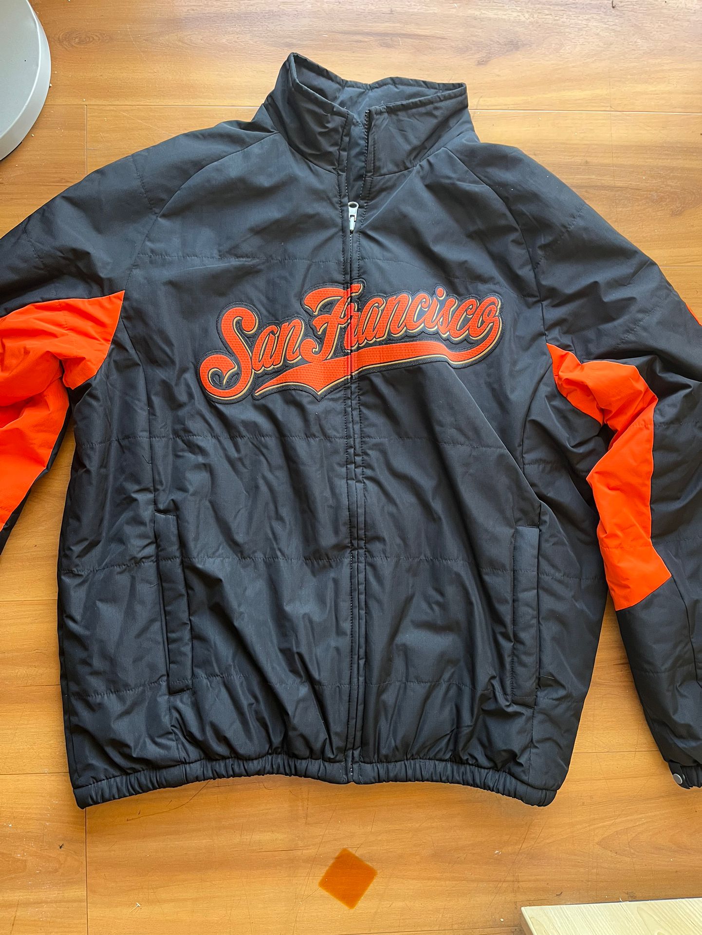 Majestic Authentic MLB San Francisco Giants Black Dugout Jacket Men's Large