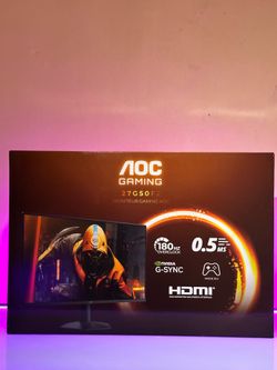Brand New AOC 27” Gaming Monitor | 180Hz IPS | 0.5ms | G-SYNC Compatible