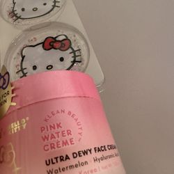 Hello Kitty face cream with reusable gel eye mask