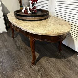 French Provencial Coffee and (2) End Tables