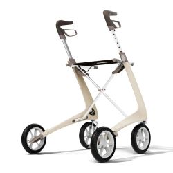 Byacre Carbon Ultralight Rollator Walker Oyster White New COMPACT  #3615N G1