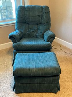 Glider Recliner with Matching Ottoman
