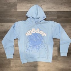 Light Blue Sp5der Hoodie