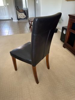 4 Leather Dining Chairs