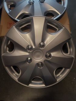 aftermarket 15-inch silver wheel covers / hubcaps