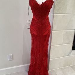 New Red Formal Dress