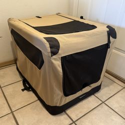 Large Collapsible Soft Dog Crate, 30.5” x 21.5” x 21.5”