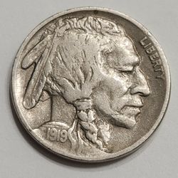 1919 Buffalo Nickel - Antique U.S Coin